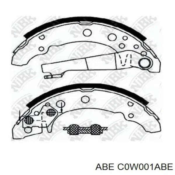 Zapatas de freno C0W001ABE ABE