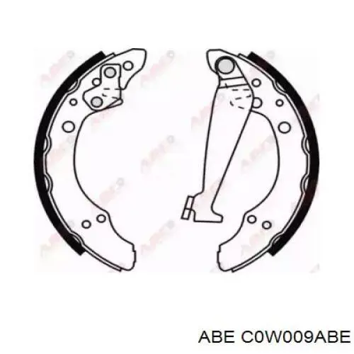 Zapatas de freno traseras ABE C0W009ABE