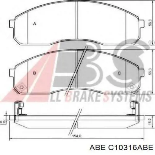 Pastillas de freno 0K75B3328Z Hyundai/Kia