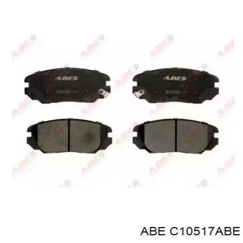 C10517ABE ABE Pastillas delanteras