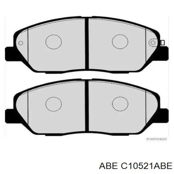 C10521ABE ABE pastillas de freno delanteras