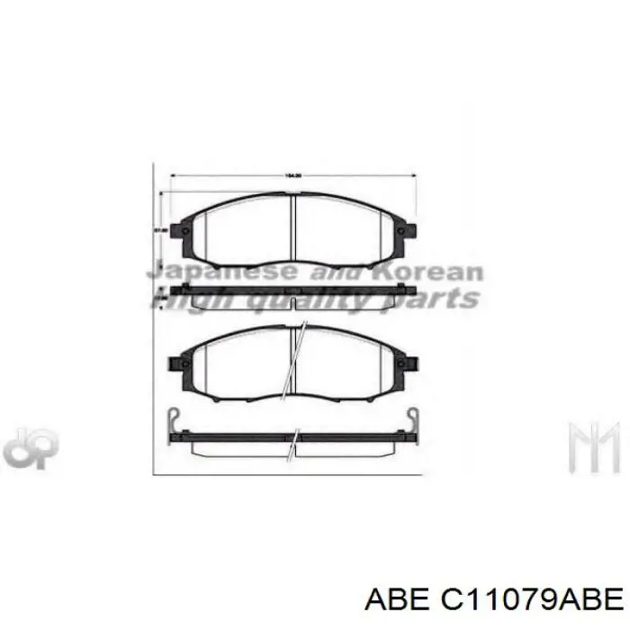 Comprar C11079ABE ABE Pastillas delanteras de freno