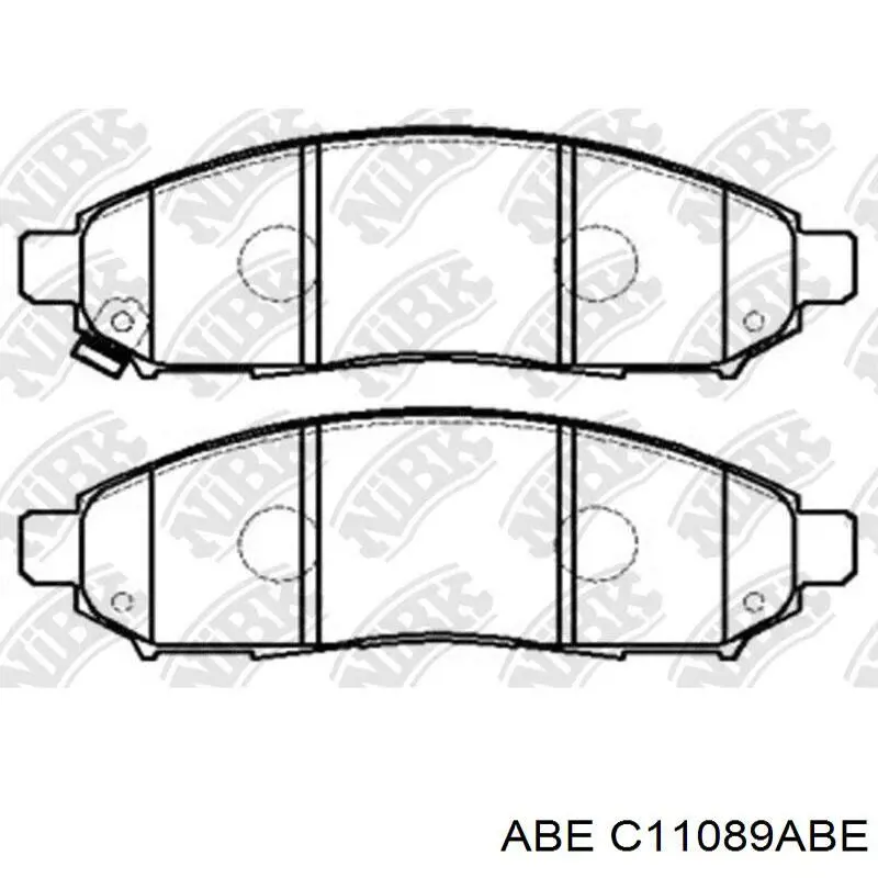 C11089ABE ABE pastillas de freno delanteras