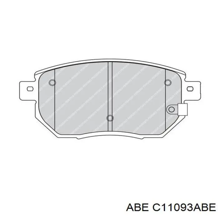 C11093ABE ABE pastillas de freno delanteras