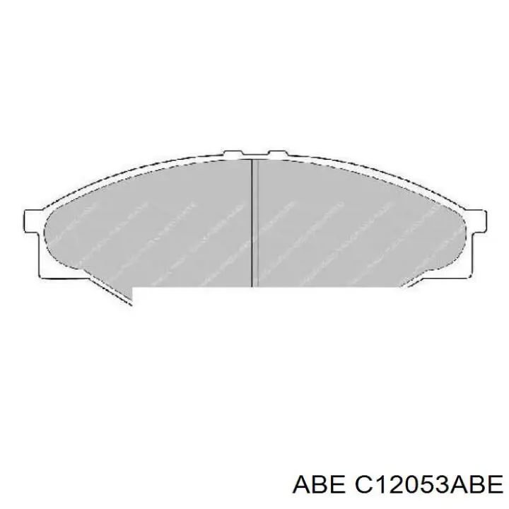 C12053ABE ABE pastillas de freno delanteras