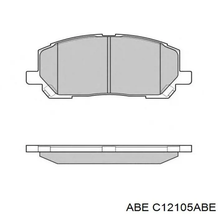 C12105ABE ABE pastillas de freno delanteras