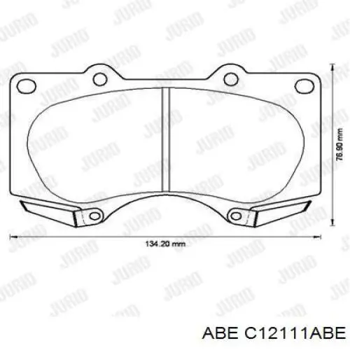 C12111ABE ABE pastillas de freno delanteras