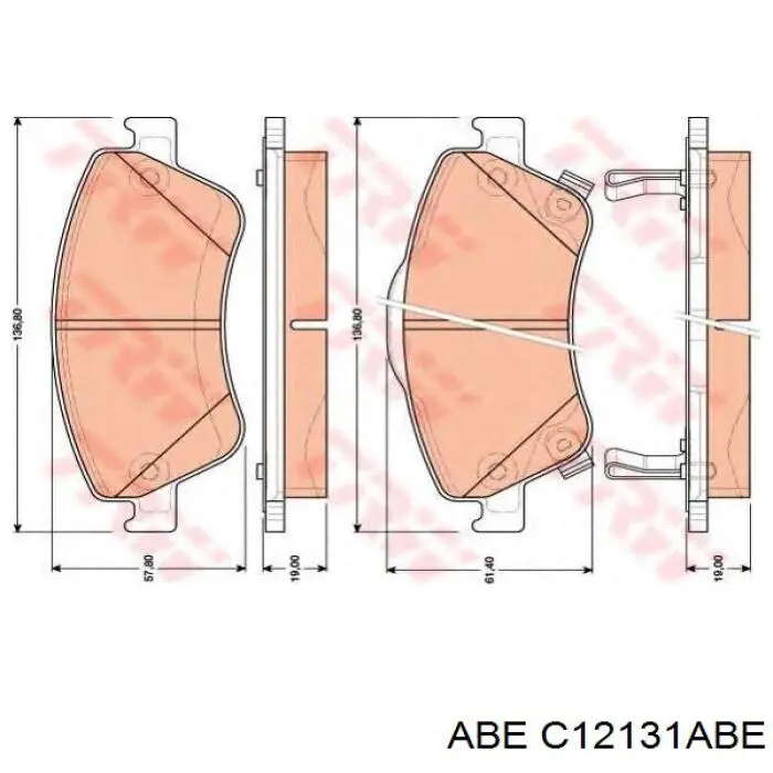 Pastillas de freno delanteras Toyota Corolla E12