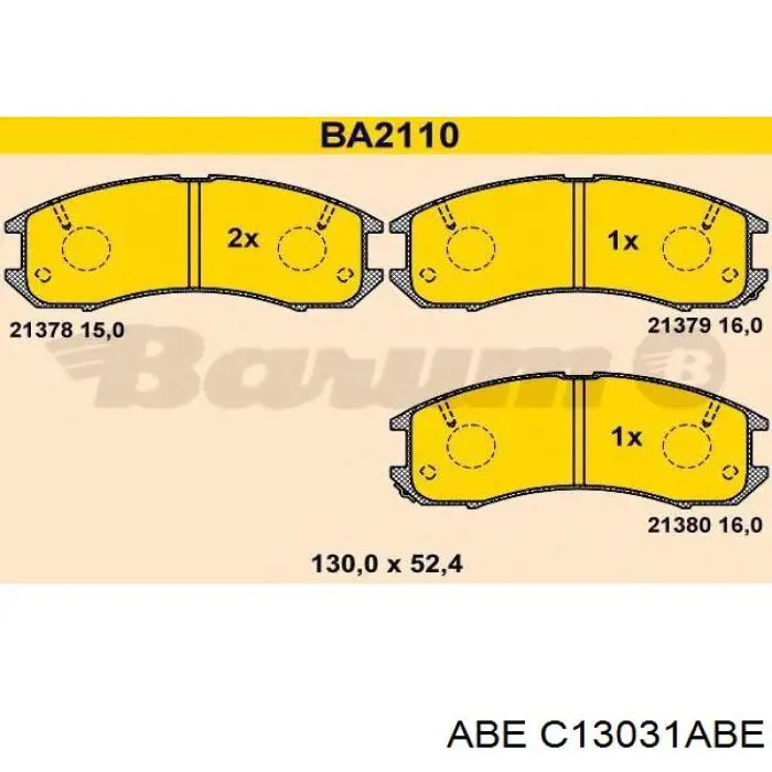 Pastillas de freno delanteras Mazda 626 3 GD