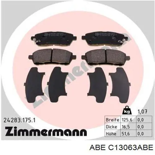 Pastillas freno delanteras ABE C13063ABE precio, desde 21,60 EUR