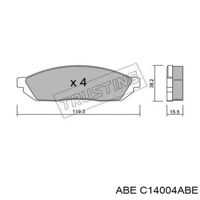 Pastillas de freno delanteras Suzuki 5520056850