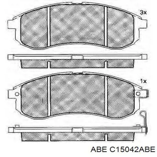 Comprar C15042ABE ABE Pastillas delanteras de freno