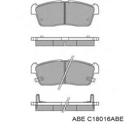Pastillas de freno C18016ABE ABE