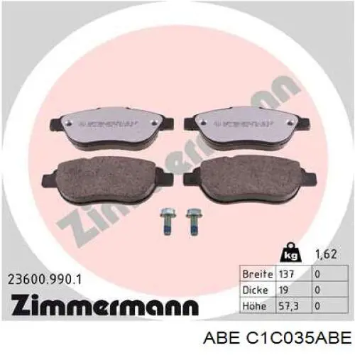 Pastillas de freno delanteras Citroen C3 1 FC