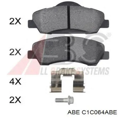 Pastillas de freno delanteras Citroen C4