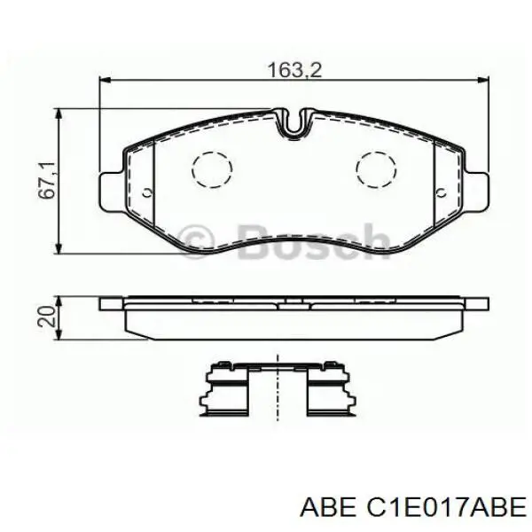 Pastillas freno delanteras ABE C1E017ABE precio, desde 34,06 EUR