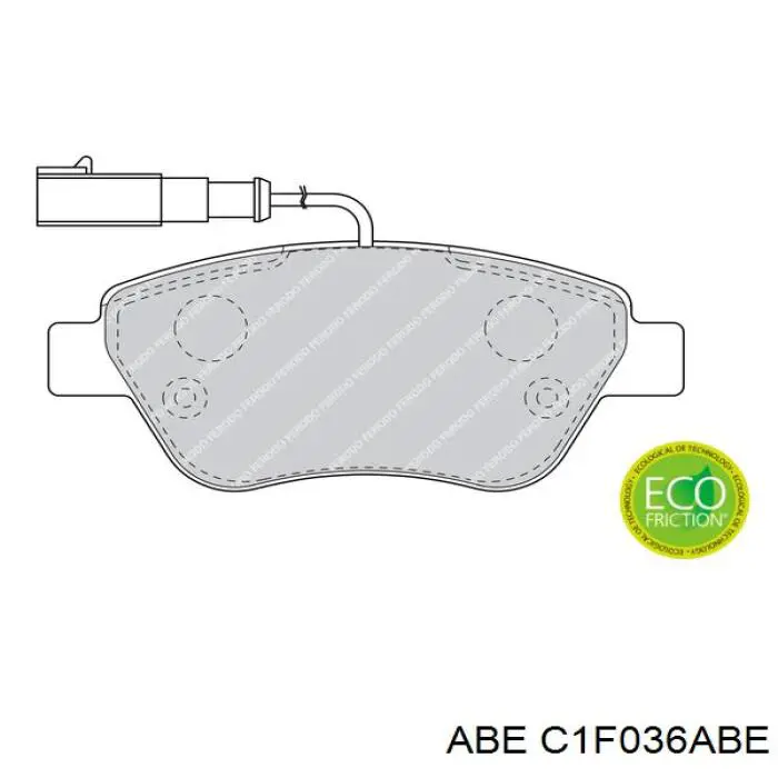 Comprar C1F036ABE ABE Pastillas delanteras de freno