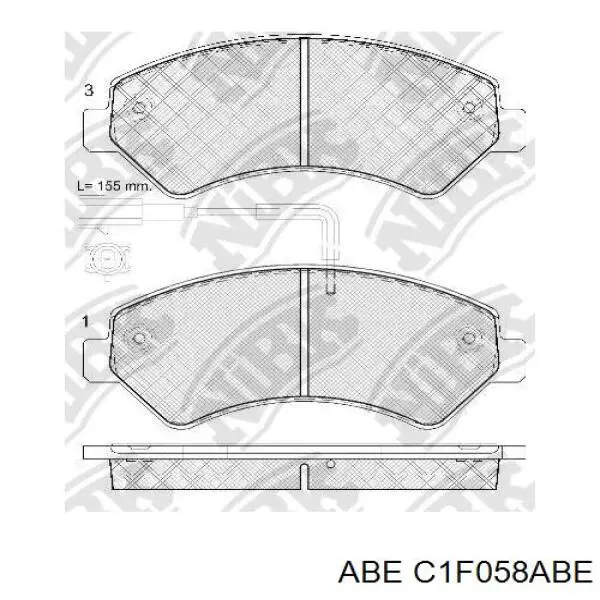 Pastillas de freno C1F058ABE ABE