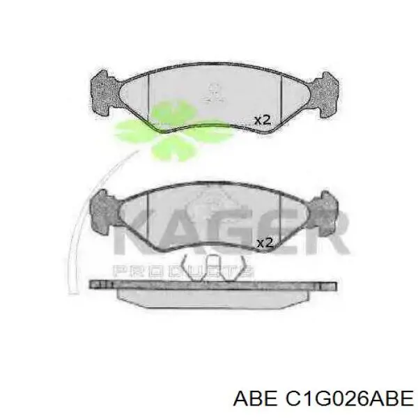 C1G026ABE ABE pastillas de freno delanteras
