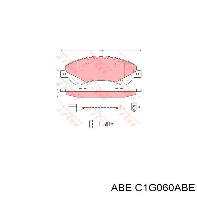 C1G060ABE ABE Pastillas delanteras