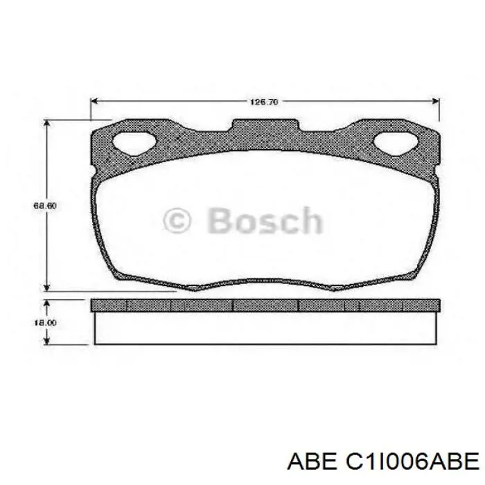 C1I006ABE ABE pastillas de freno delanteras
