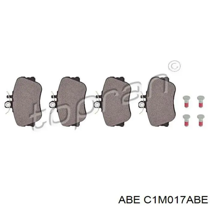 C1M017ABE ABE pastillas de freno delanteras