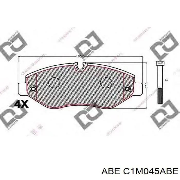 Comprar C1M045ABE ABE Pastillas delanteras de freno