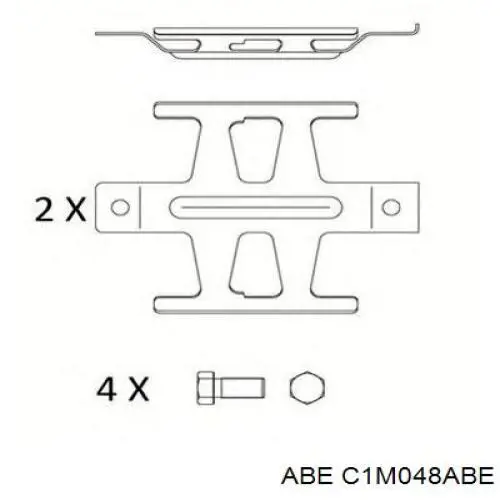 Comprar C1M048ABE ABE Pastillas de freno traseras