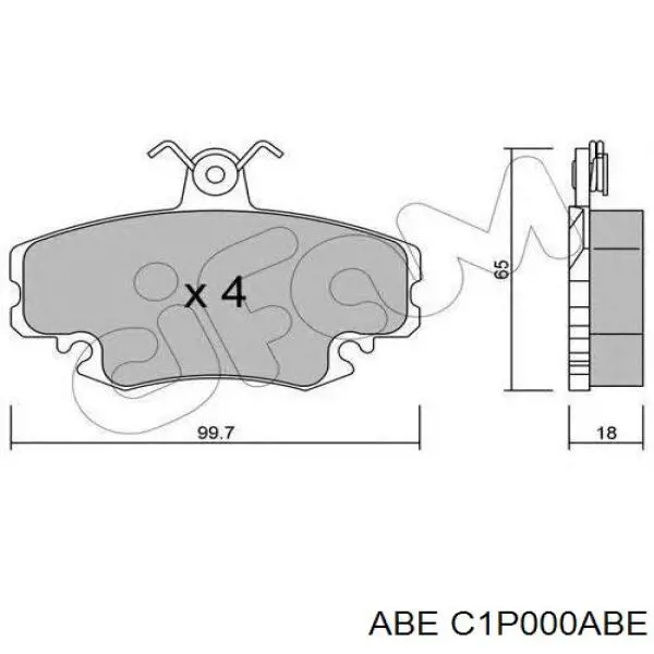 Pastillas de freno delanteras Peugeot 205 2 20A, C