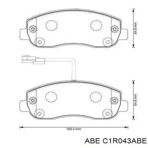 Comprar C1R043ABE ABE Pastillas delanteras de freno