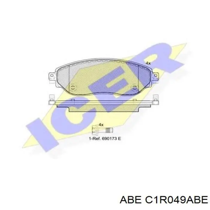 Comprar C1R049ABE ABE Pastillas delanteras de freno
