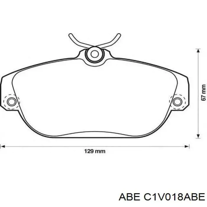 C1V018ABE ABE pastillas de freno delanteras