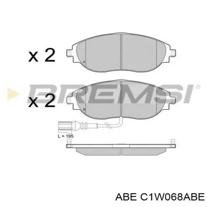 C1W068ABE ABE pastillas de freno delanteras