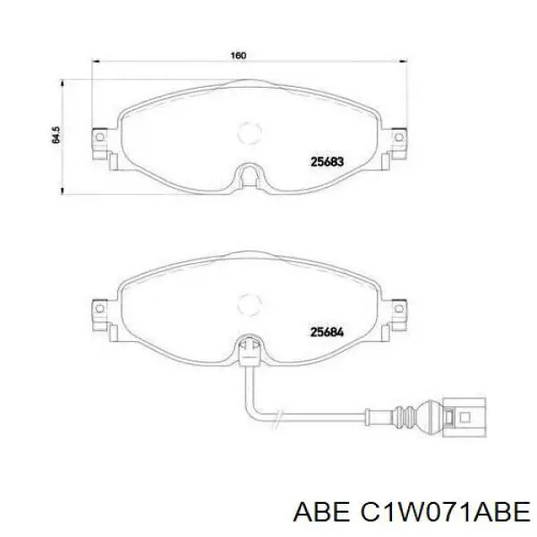Pastillas de freno delanteras Volkswagen Tiguan 1 5N1, 5N2