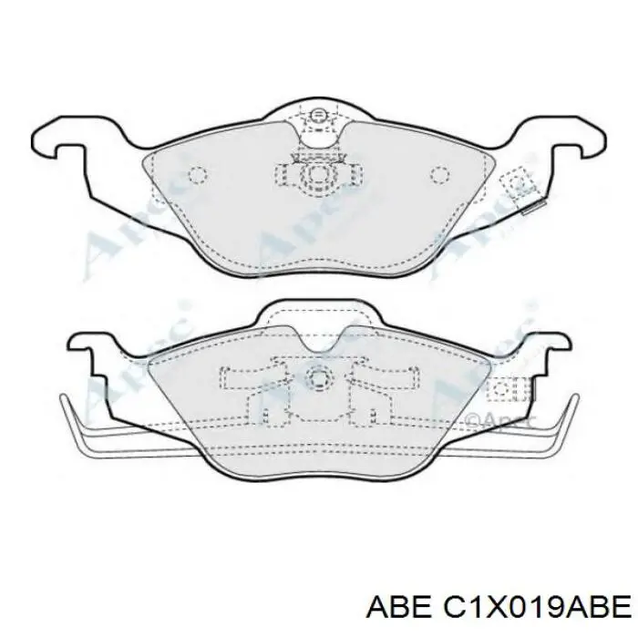 Pastillas freno delanteras ABE C1X019ABE precio, desde 23,69 EUR