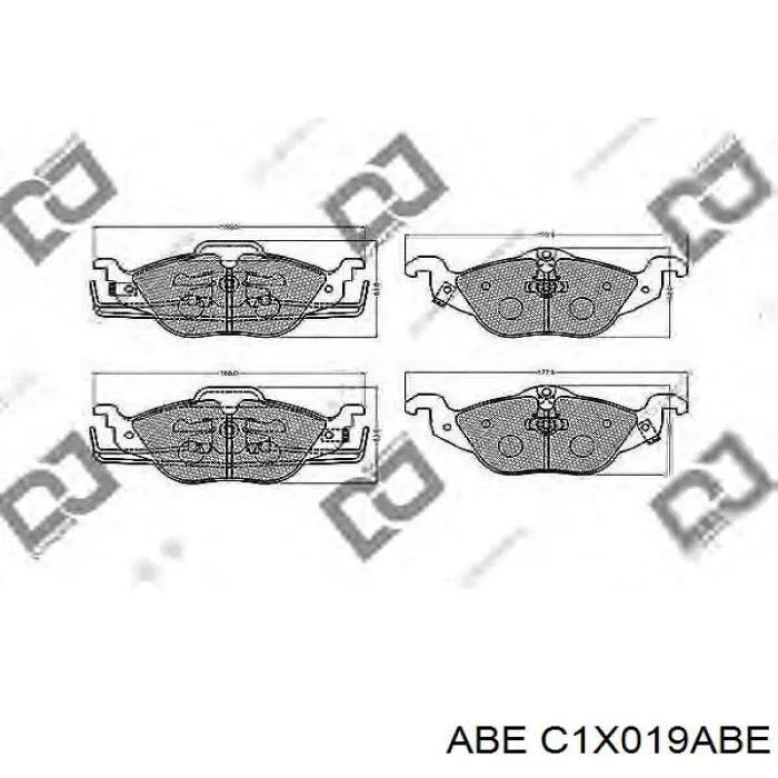 Comprar C1X019ABE ABE Pastillas delanteras de freno