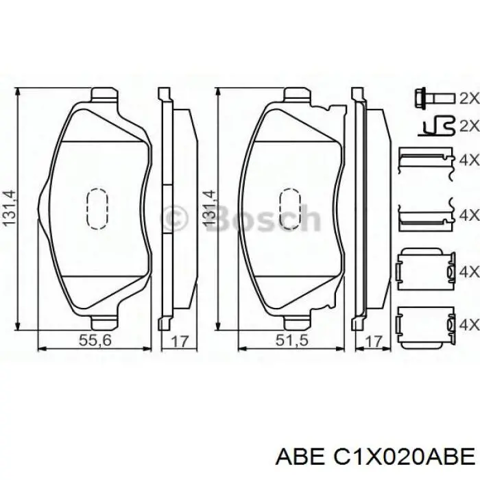 Pastillas de freno delanteras Opel Corsa F08, F68