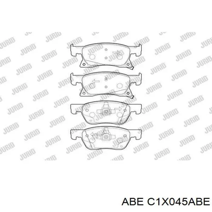 C1X045ABE ABE pastillas de freno delanteras