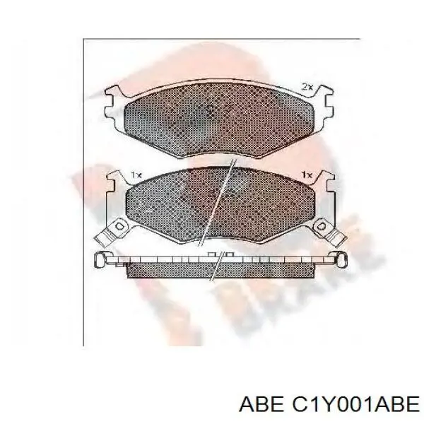 C1Y001ABE ABE pastillas de freno delanteras