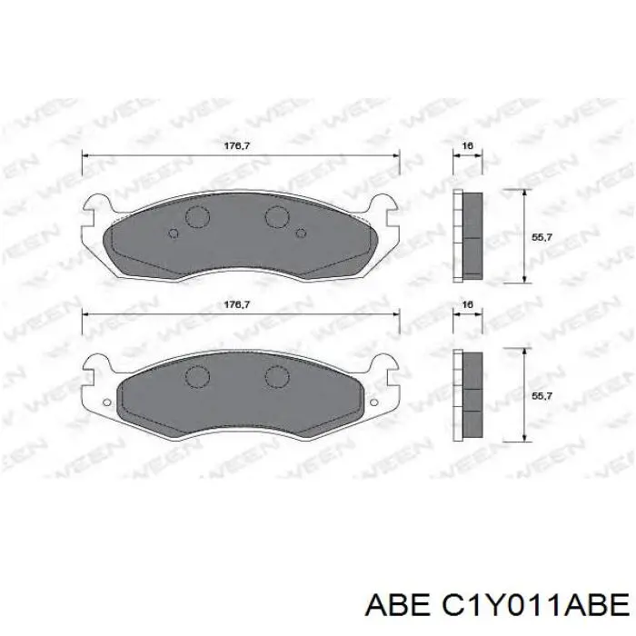 Pastillas de freno C1Y011ABE ABE