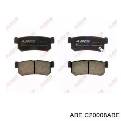 Pastillas traseras ABE C20008ABE
