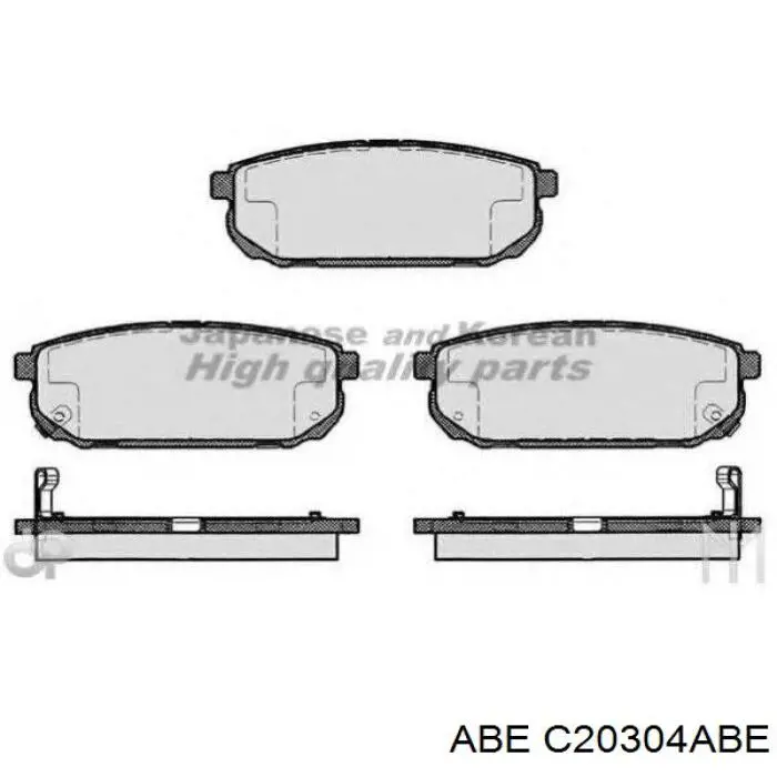 Comprar C20304ABE ABE Pastillas de freno traseras