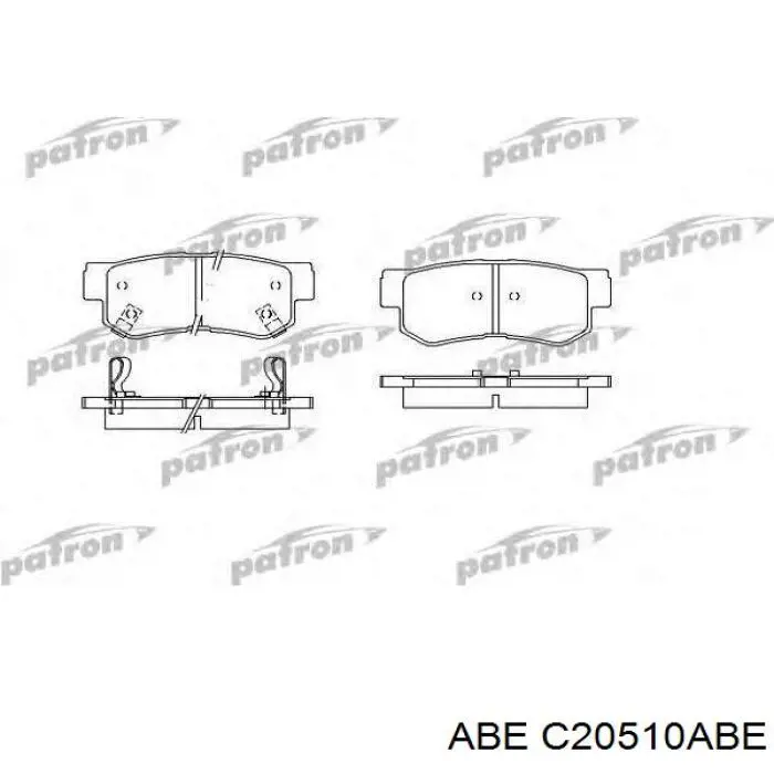 Pastillas de freno traseras C20510ABE ABE
