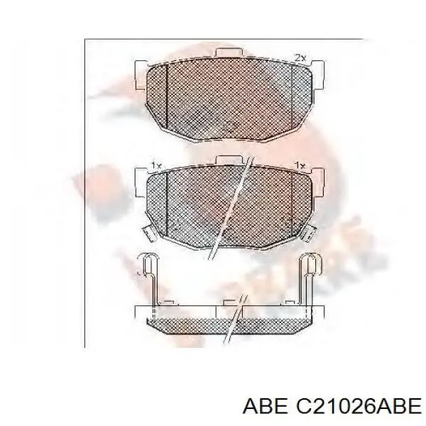 Pastillas de freno traseras C21026ABE ABE