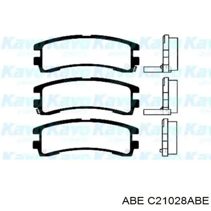 C21028ABE ABE pastillas de freno traseras