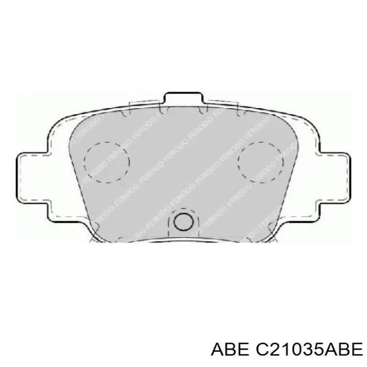 C21035ABE ABE pastillas de freno traseras