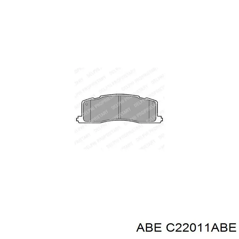 C22011ABE ABE pastillas de freno traseras