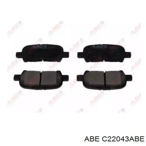 Pastillas de freno traseras C22043ABE ABE