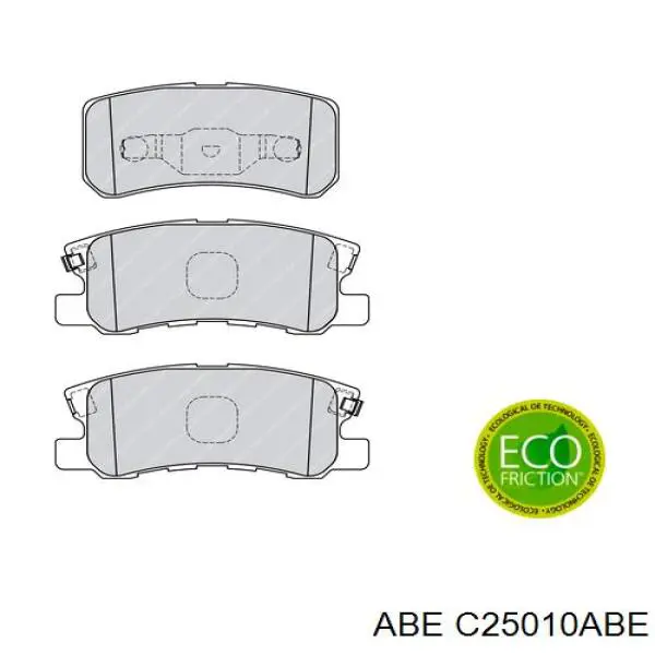 Comprar C25010ABE ABE Pastillas de freno traseras
