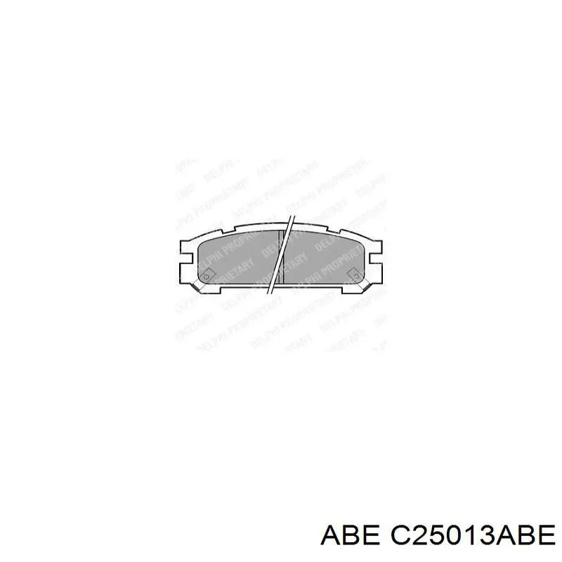 C25013ABE ABE pastillas de freno traseras